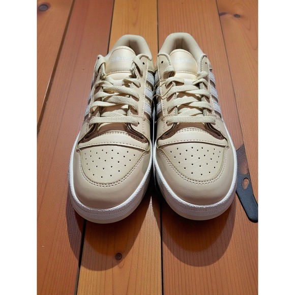 Adidas‎ Break Start Low W Beige Cream White Stripes Sneakers Women's 8.5 - Picture 3 of 5